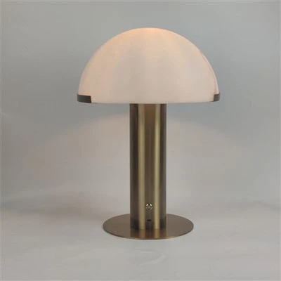 LED Ampullü Mermer Akülü Masa Lambası